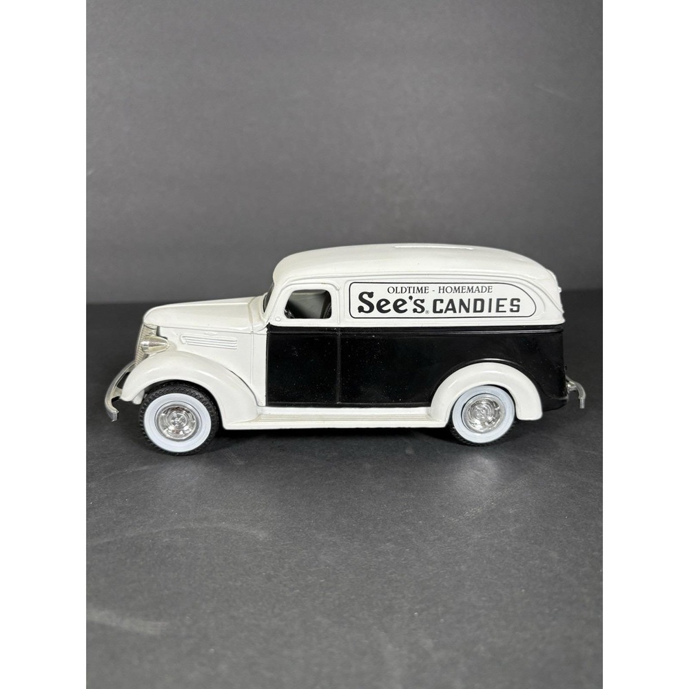 ERTL 1938 Chevy Panel Truck See's Candies Bank Diecast Promo Coin Bank No Box